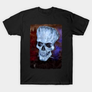 Frankenstein monster skull T-Shirt